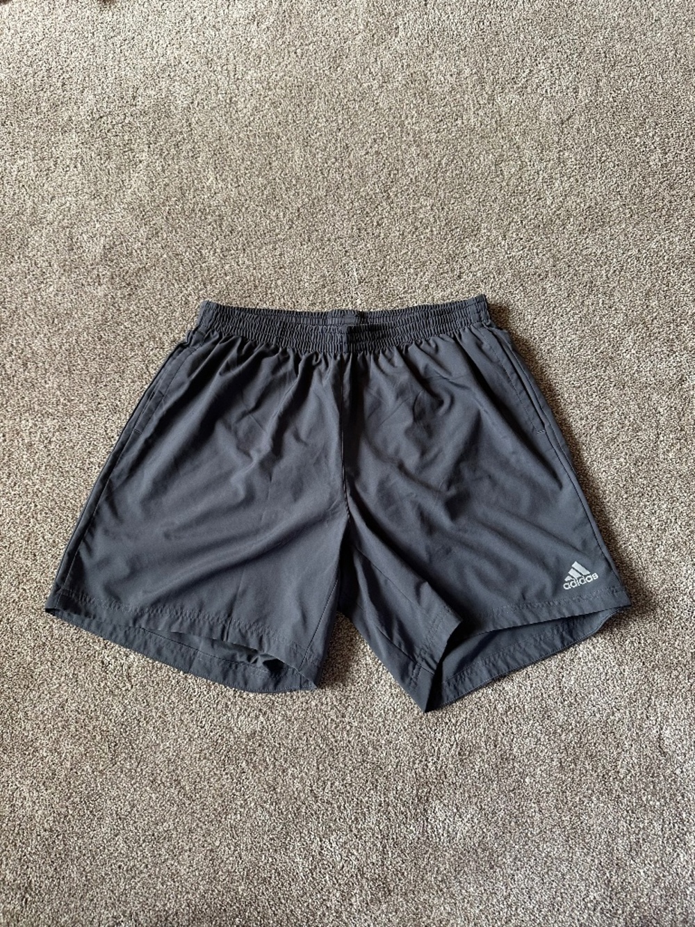 Adidas Gray Running Shorts 7" Inseam Athletic Gym Workout XL
